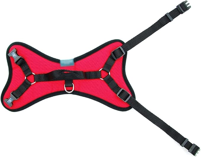 Pet Dog Vest Breathable Mesh Collar Accessories Dog Padding Adjustable Seat Belt Suitable for Medium and Large Dogs (C L)